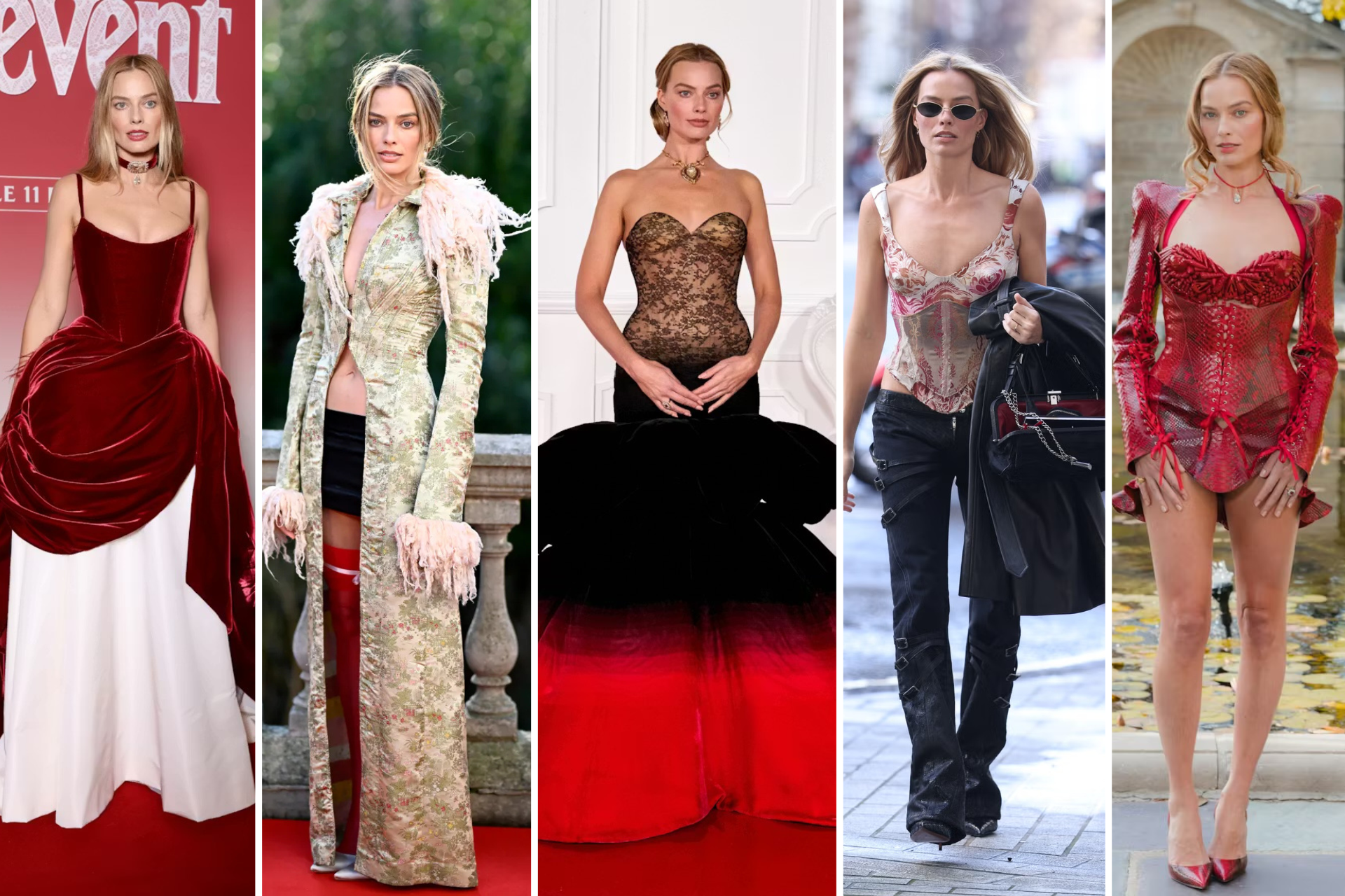 Margot Robbie Wuthering Heights Press Tour Outfits: Corsets, Velvet & Gothic Romance Looks 2026